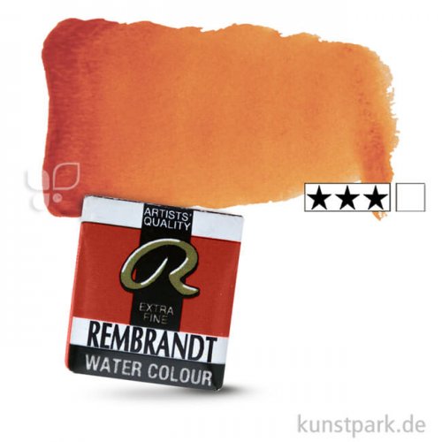 Talens REMBRANDT Aquarellfarben 1/2 Näpfchen | 278 Pyrrolorange