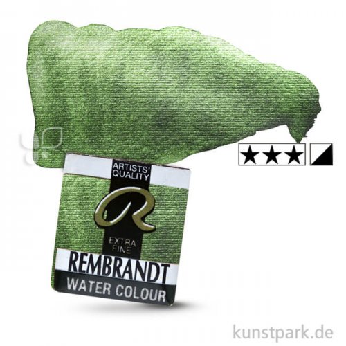 Talens REMBRANDT Aquarellfarben 1/2 Näpfchen | 864 Schimmernd Grün