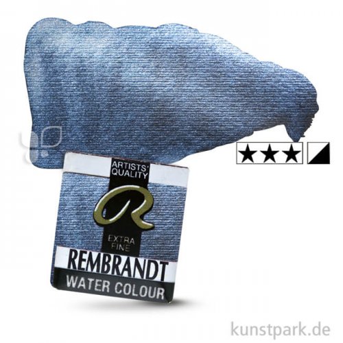 Talens REMBRANDT Aquarellfarben 1/2 Näpfchen | 865 Schimmernd Blau