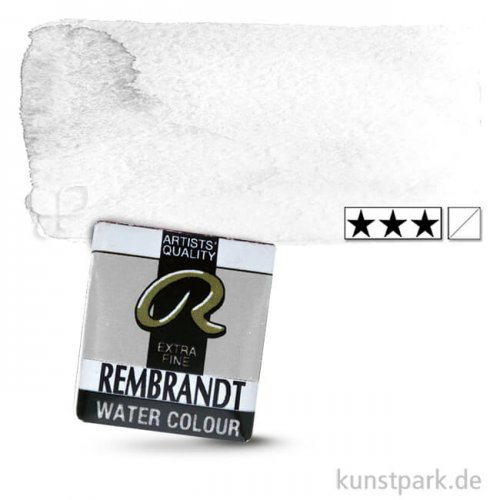 Talens REMBRANDT Aquarellfarben 1/2 Näpfchen | 108 Chinesischweiss