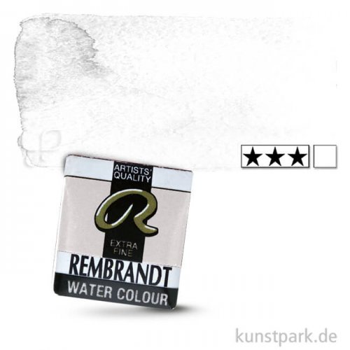 Talens REMBRANDT Aquarellfarben 1/2 Näpfchen | 112 Transparent Titanweiss