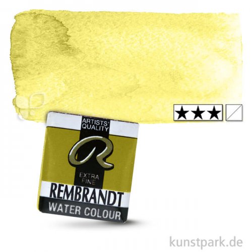 Talens REMBRANDT Aquarellfarben 1/2 Näpfchen | 254 Permanent Zitrongelb