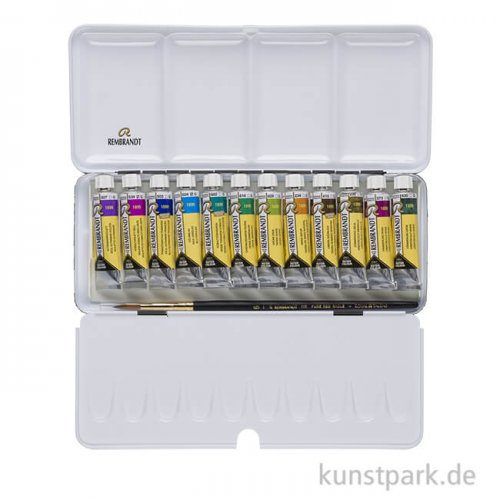 Talens REMBRANDT Aquarellfarben Set - Metallische Farben, 12 x 10 ml Tuben