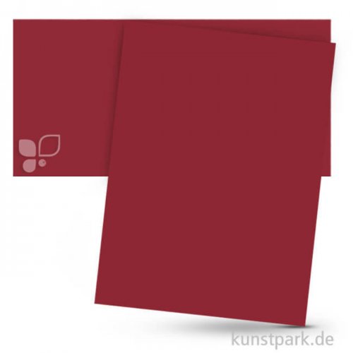 Fotokarton DIN A4, 50 Blatt, 300g Farbe | Dunkelrot