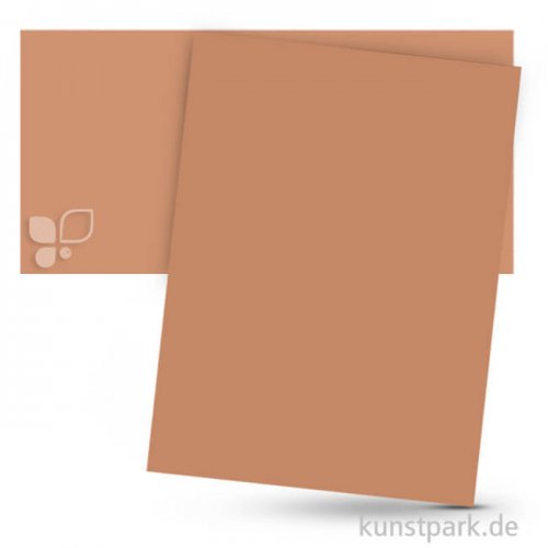 Tonpapier 50x70 cm, 10 Bogen, 130g Farbe | Hellbraun