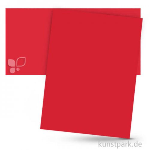 Tonpapier DIN A4, 100 Blatt, 130g Farbe | Hochrot