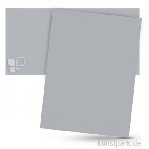 Tonpapier 50x70 cm, 10 Bogen, 130g Farbe | Steingrau