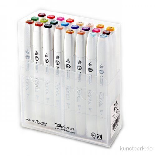 TOUCH BRUSH Marker Set 24er - Ausgewählte Farben