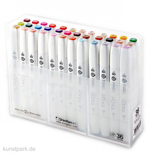 TOUCH BRUSH Marker Set 36er - Ausgewählte Farben