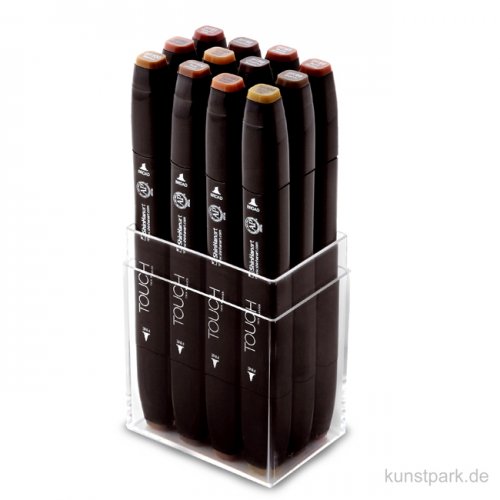 TOUCH Twin Marker Set 12er - Wood Colors
