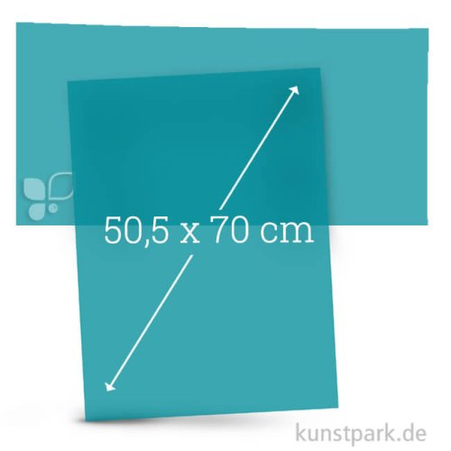Transparentpapier 50,5x70 cm, 1 Rolle, 115g Farbe | Pazifik
