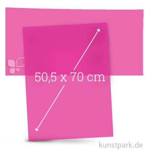 Transparentpapier 50,5x70 cm, 1 Rolle, 115g Farbe | Pink