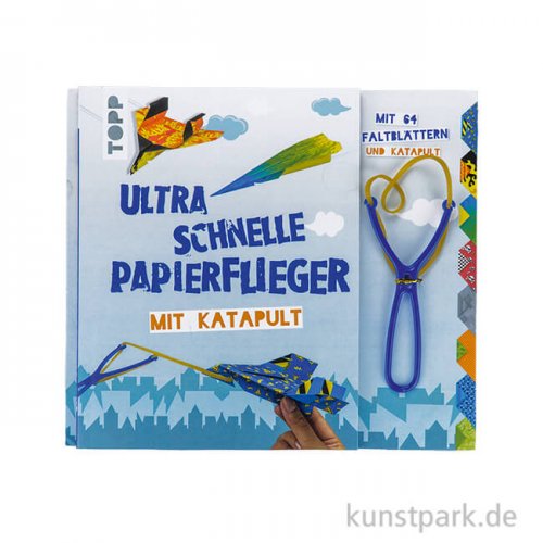 Ultra schnelle Papierflieger mit Katapult, Topp Verlag