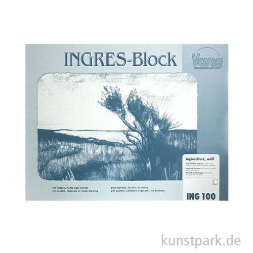 Vang INGRES Pastellblock Weiß, 20 Blatt, 100g 24 x 31 cm
