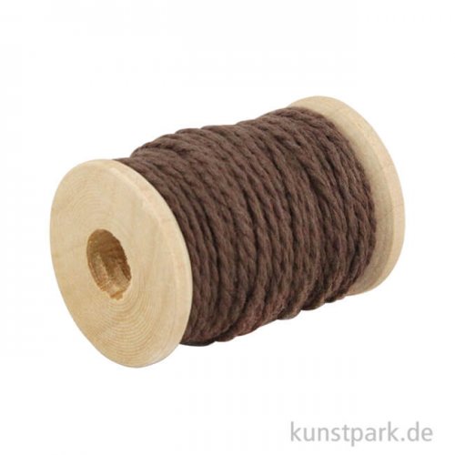 Vintage Baumwollgarn auf Holzspule 10 m 10 m | Braun