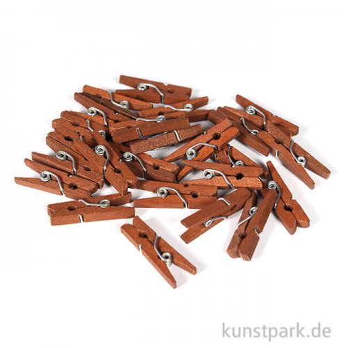 Vintage Mini-Wäscheklammern, 2,5 cm, 24 Stück sortiert