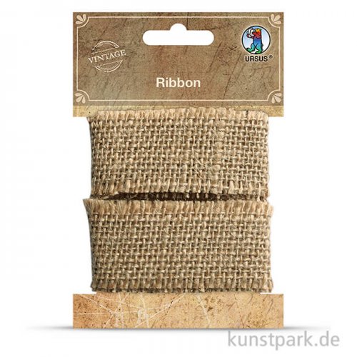 Vintage Stoffband - Jute, 3 cm x 1 m