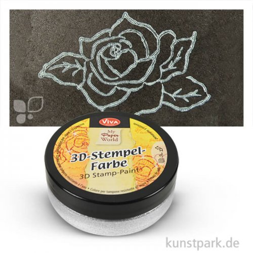 Viva Decor 3D-Stempelfarbe 50 ml | Weiß