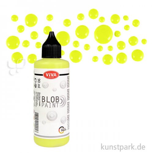 Viva Decor Blob Paint 90 ml | Neon Gelb