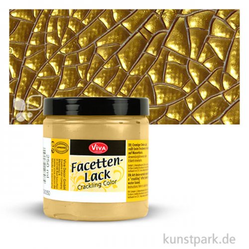 Viva Decor Facettenlack 250 ml Einzelfarbe | Gold