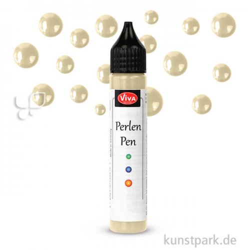 Viva Decor Perlen-Pen 25 ml Einzelfarbe | Creme