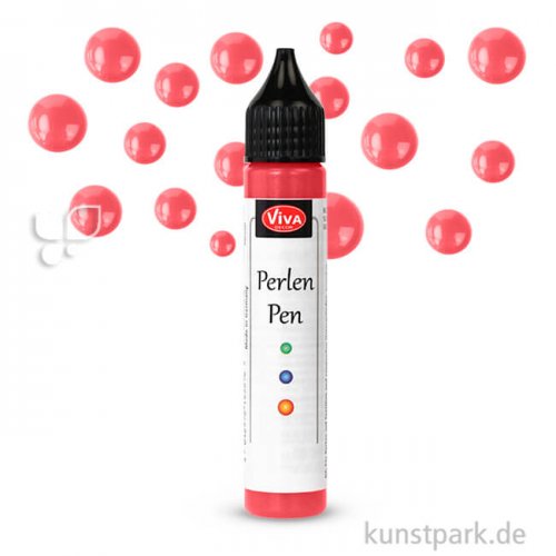 Viva Decor Perlen-Pen 25 ml Einzelfarbe | Rot