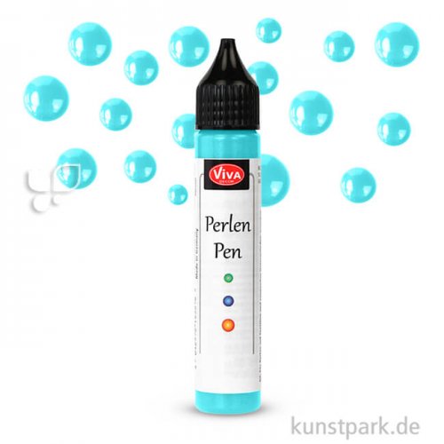 Viva Decor Perlen-Pen 25 ml Einzelfarbe | Pastell Blau