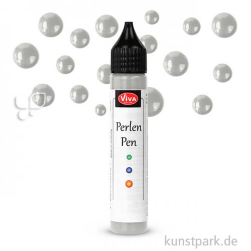 Viva Decor Perlen-Pen 25 ml Einzelfarbe | Silber