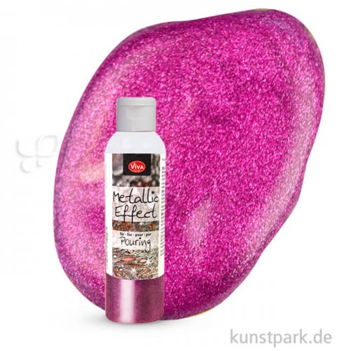 Viva Decor Pouring Metallic Effect 120 ml Einzelfarbe | Magenta