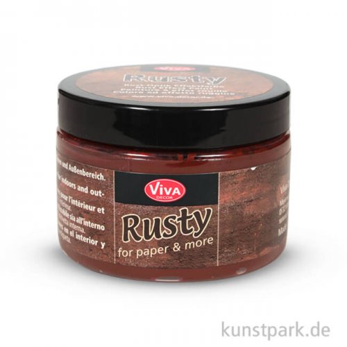 Viva Decor Rusty-Paper, Oberflächen-Effektfarbe im Rost-Style, 150 ml