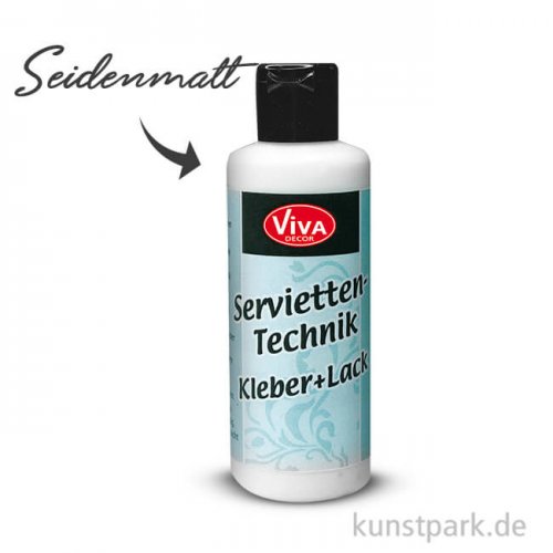 Viva Decor Serviettentechnik Kleber + Lack 82 ml - seidenmatt