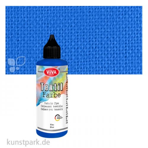 Viva Decor Textil- und Batikfarbe, 90 ml Einzelfarbe | Blau