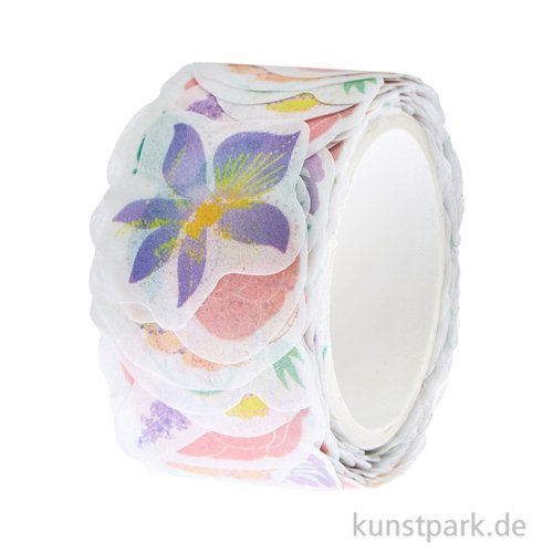 Washi Sticker - Blumen, Pastell, The Sky is the Limit, 200 Aufkleber