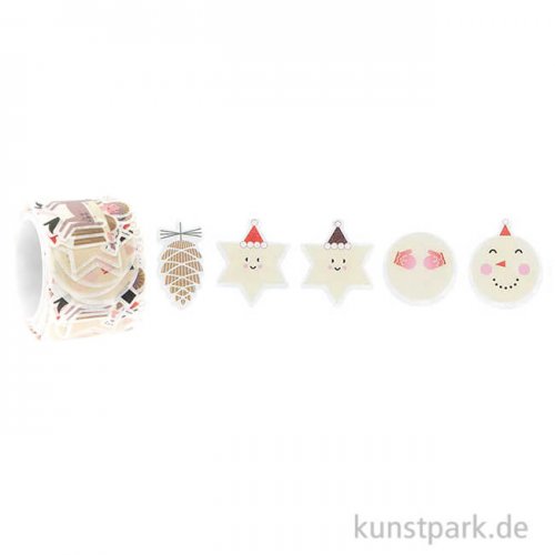 Washi Sticker - I love Christmas, Figuren, 200 Stück