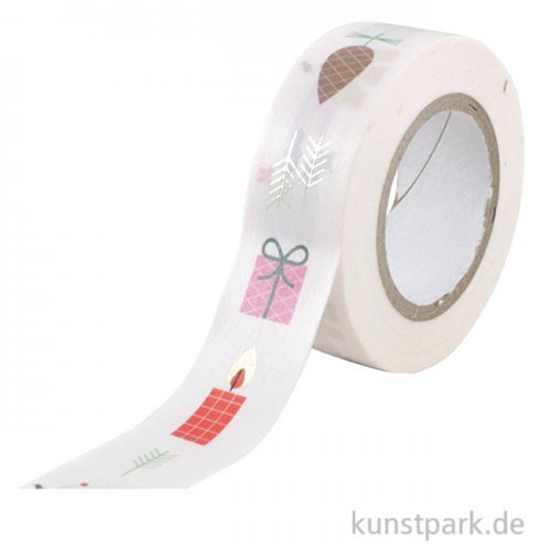 Washi Tape - Christmas is in the Air, Weiß, 10 m