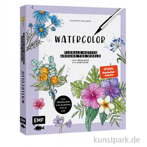 Watercolor - Florale Motive around the world, Edition Fischer