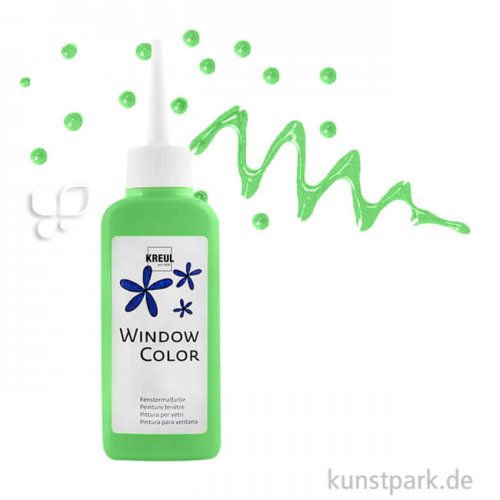 KREUL Window Color Glasmalfarbe 80 ml Einzelfarbe | Hellgrün