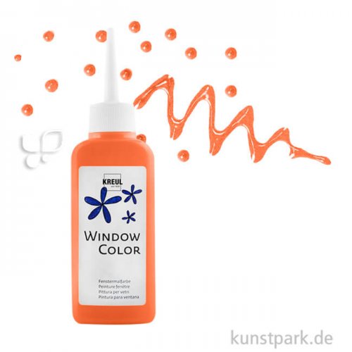 KREUL Window Color Glasmalfarbe 80 ml Einzelfarbe | Orange