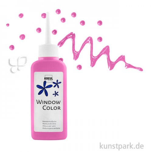 KREUL Window Color Glasmalfarbe 80 ml Einzelfarbe | Pink