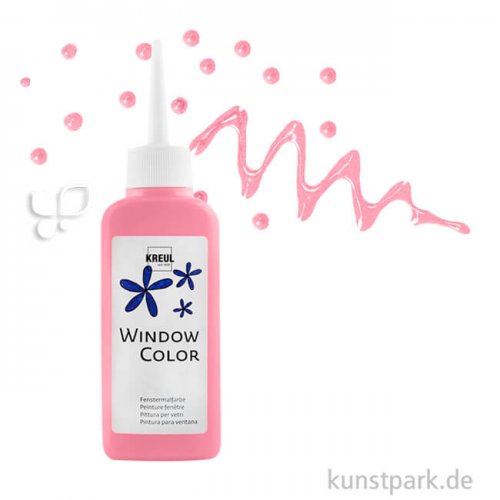 KREUL Window Color Glasmalfarbe 80 ml Einzelfarbe | Rosa