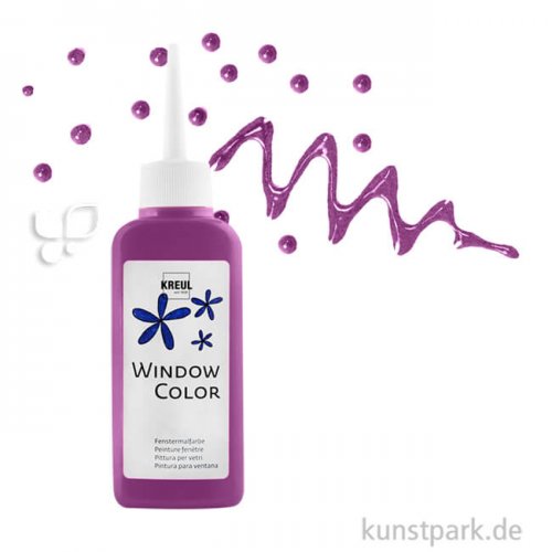 KREUL Window Color Glasmalfarbe 80 ml Einzelfarbe | Violett