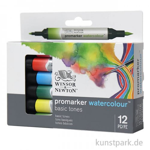 Winsor & Newton Watercolour Marker 12 Stifte im Set