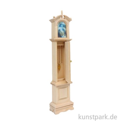 Miniatur Standuhr, Natur, 4,5 x 18 x 2,5 cm