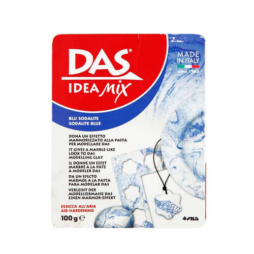 DAS Idea Mix - Modellierwachs für Marmor-Optik, 100 g Blau
