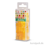 Acryl-Mosaik - Transparent, 1x1 cm, 50 g Einzelfarbe | Lichtgelb