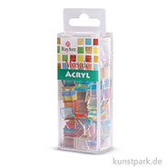 Acryl-Mosaik - Transparent, 1x1 cm, 50 g Einzelfarbe | Pastell