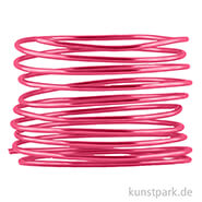 Aludraht zur Dekoration und Schmuckherstellung, 2m 2 mm | Rosa