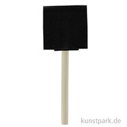Flächenpinsel aus Spezial-Schaumstoff und Holzgriff 60 mm