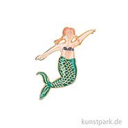 Ansteck-Pin - Meerjungfrau, Koralle 