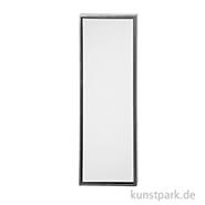 Antiksilber-Rahmen mit Leinwand, Tiefe 3 cm 34 x 94 cm